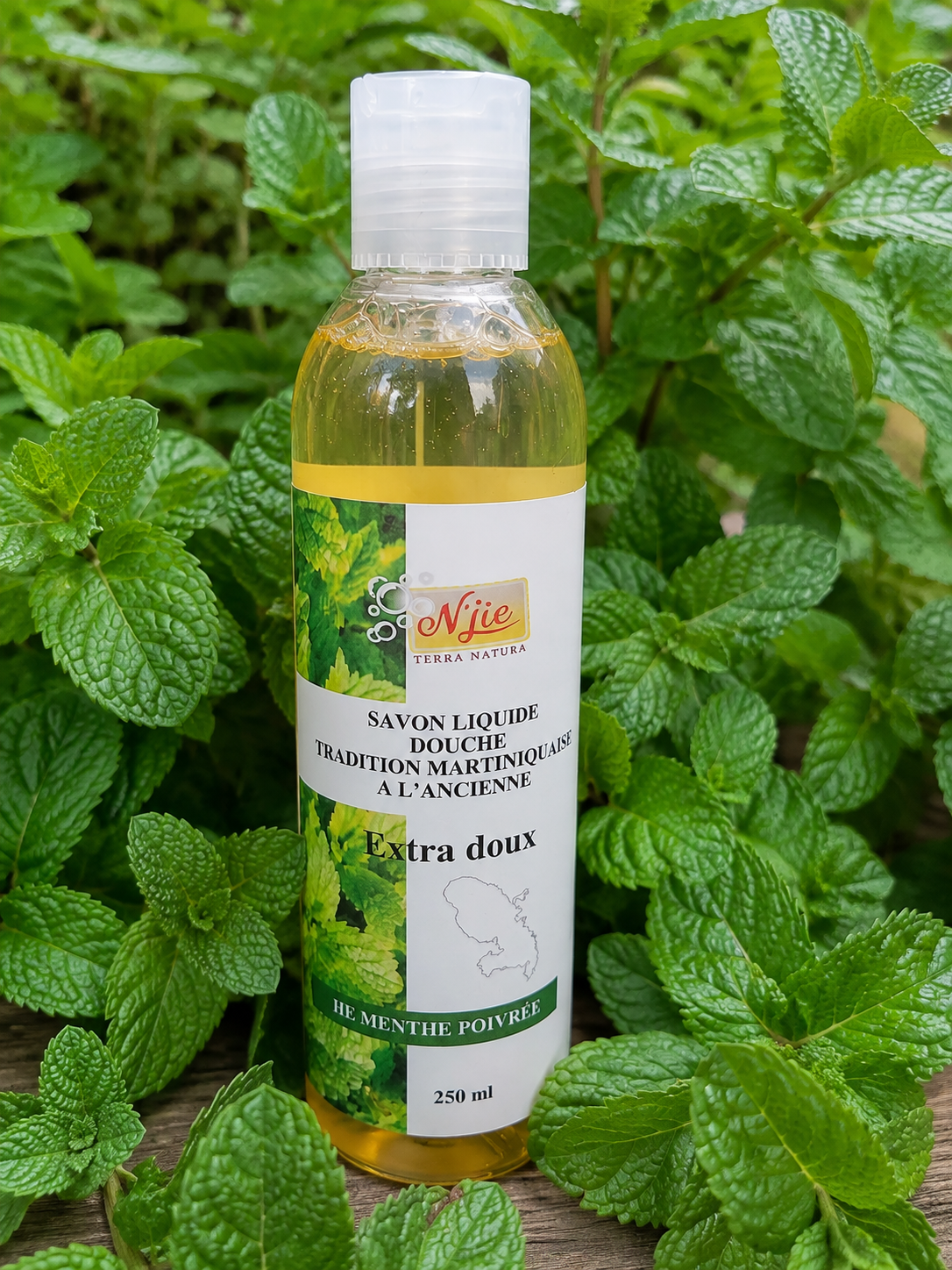 Savon liquide à l'huile essentielle de menthe poivrée